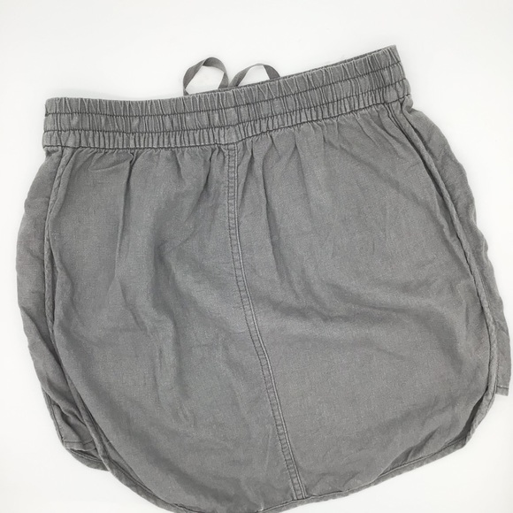Gray linen skirt - Picture 2 of 2